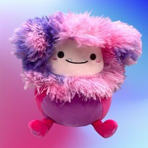 Squishmallows Woxie the Hot Pink & Purple Bigfoot Yeti Sasquatch 8” New Plush